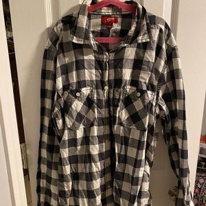 Black and white flannel